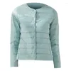 Vestes pour femmes couleur unie veste super légère 2023 coupe-vent chaud duvet de canard