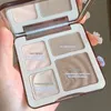 Eye Shadow Four color Highlighter Contour Palette Makeup 3D Bronzer Matte Powder Rose Blush Highgloss Cosmetics 230829