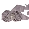 Ceintures Boutique Rose fleur ceinture de mariée demoiselle d'honneur ceinture fille perle strass robe de mariée ceintures ceinture