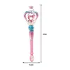 LED Light Sticks Musical Magic Wand Princess For Girl Christmas Cosplay Electric Lovely Toy Role playing Portable 230829