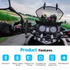 EJEAS V4 Plus Capacete de motocicleta Bluetooth Headset Intercom 1500M 4 Riders Full Duplex Intercomunicador à prova d'água Q230830