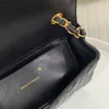 9A Designer Top Quality Bags Luxury Caviar Leather Ladies Messenger 20cm High Imitation Classic Fashion Purse with Box