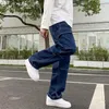 Mens Jeans Homens Perna Larga Hip Hop Casual Reta Baggy Denim Calças Streetwear Skate Calça Calças Neutras Plus Size S5XL 230830