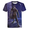 Men's T Shirts Vintage Anubis Black Egyptian Art 3D Printed T-shirt Men Women Casual Short Sleeve Ancient Egypt Classical Shirt Tee Tops