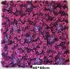 Decorative Flowers 60x40cm Artificial Flower Wall DIY Party Wedding Decoration Background Panels Silk Rose Mats Backdrop