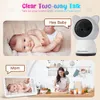 Moniteurs pour bébé Moniteur WiFi HD avec APP Écran 5 pouces 720P Pan Tilt Zoom Caméra 1080P Vision nocturne 2 voies Talk Batterie 3000mAh 1000ft 230830