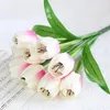 Dekorativa blommor Bröllopsdekoration Flower Real Home Dimulation Artificial 9-Head Bouquet Latex Christmas Kissing Balls