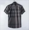 designerska sukienka koszulka swoboda Slim Silk T-shirt długie rękaw Casual Business Clothing Plaid Men Asian Luxurys Szie XXL XXXXL 718812594 849736790