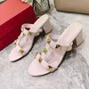 Summer Fashion Women Sandals Designer Crivet Comense High Heels Open Toe Lightweight Sweet Holiday Hot Slippers