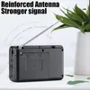 Radio Full Band Portable FMAMSW Receiver Rechargeable TFUSB Music Player with LCD Display 35mm Headphone Jack 230830