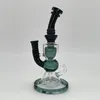 Bong en verre de 8,7 pouces, conduite d'eau, plate-forme de recyclage, plate-forme Dab, narguilé, pipe à fumer