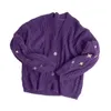 Women's Knits Tees Autumn Dark Purple Cardigan Women Now Y2k S Star Embroidered Sweaters Loose Knitted Cardigans Tay V Neck Lor Sweater Coats 230830