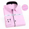 Chemises décontractées pour hommes Printemps Automne Cerise Chemise d'affaires professionnelle à manches longues Robe intelligente pour hommes Travail blanc classique