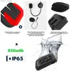 XINOWY V6 plus Capacete de motocicleta Intercomunicador 1200M Full Duplex Interfone à prova d'água GPS Comunicador Bluetooth Headset Q230830