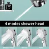 Łazienki prysznicowe głowice pod wysokim ciśnieniem ręczna głowica oszczędność prysznica pod prysznicem Regulowany spray LED cyfrowy wyświetlacz temperatury 230829