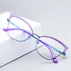 Fashion Sunglasses Frames Gmei Design Blue Light Blocking Women's Cat Eye Metal Glasses Frame Female Anti Radiation Protection Eyeglasses Frames 3038 230830