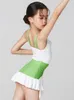 Palco desgaste criança roupas de dança latina meninas praticar branco tops borla saia cha samba rumba vestido treinamento terno dnv18506