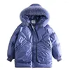 Down Coat Sale plus tjock varm tjej vinter parkas ytterkläder tonåriga barn barn flickor huva jackor för 3 4 6 8 10 12 14 år