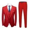 Herenpakken Blazers Heren Bruiloft 2-delig pak 3 sets Elegant Volledig luxe jas Broek Ontwerp Nieuwste Vest Zakelijk Slim Fit Jas Broek 230829