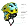 Cykelhjälmar Cigna TT32 Pro Kids Full Face Helmet Casco MTB USB Light Löstagbar Barn cykel Säkerhetsbalans Bike 230830