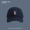Cappellini da baseball lettera LK Baseball in cotone regolabile Casual Sport all'aria aperta Protezione solare Cappelli da sole Cappello con visiera in tinta unita unisex 230830