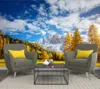 Wallpapers Papel De Parede Italian Alpine Forest Landscape 3d Wallpaper Mural Living Room Bedroom Wall Papers Home Decor