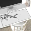 Tapis de souris Repose-poignets style tapis de souris de jeu rose Sakura tapis de souris noir blanc grand tapis de bureau Art tapis de souris tapis pour ordinateur portable Gamer R230830