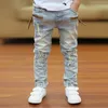 Jeans IENENS 5-13Y Kids Boys Clothes Skinny Jeans Classic Pants Children Denim Clothing Trend Long Bottoms Baby Boy Casual Trousers 230830