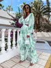 Abiti casual di base Sexy Maxi Dress Women 2023 Summer a V-Neck Slow-Out Long Club Party Female Tunic Beach Cover Up Vestidos T230825