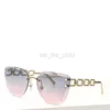 Lunettes de soleil Nouveau design de mode lunettes de soleil œil de chat Z0820A monture sans monture style simple et populaire protection uv400 extérieure polyvalente