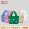 Lamb Wool Bag Women's Simple Teddy Wool Handbag Small Plush Chain One Shoulder Crossbody Bag 230831
