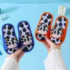 Slipper Lovely Animal Cow Kids Slippers Babi Boys Girls Shoes Non-slip Flat Children Cartoon Baby House Garden Beach Slides