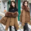 Kvinnors dikerockar Stylish Loose Women Casual Cotton Padded Fashion Winter Parkas Jackor Windbreak dragkedja Kort tjock topp T57