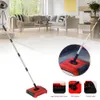 Hand Push Sweepers Carpet Floor Sweeper Cleaner Automatic Broom for Home Office Rugs Dust Scraps Paper Cleaning with Brush 230830