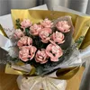 Fiori decorativi Rose artificiali Mazzo di blocchi di costruzione Piccole particelle compatibili con fiori assemblati Regalo di festa Serie di rose Aldult