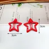 Pentagram bb clip dopamine color hair clip luminous star hair clip shining children's headwear hair accessory edge clip