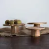 Płytki Woodenhigh Naural Wood Stand Cakes Cupcake Tray serwing Tray Deser Fruit Tacka Decor Home Decor Pography Rekwizyty