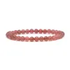 Round Bracelet Party 8mm Natural Gemstone Bracelet Crystal Bracelet Fashion Unisex Unisex Stretch Bracelet Jewelry Making Street Female Male