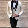 Men's Suits & Blazers Latest Coat Pant Designs White Men For Wedding Suit Groom Blazer Tuxedo Slim Fit Costume Pour Hommes Te237l