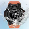 Horloges Herenhorloge Mode Sport Elektronisch polshorloge Grote wijzerplaat Multifunctionele waterdichte lichtgevende wekker Herenarmband