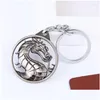 Keychains Lanyards Högkvalitativ nyckelchain Game Mortal Kombat Keyring Key Ring Car Accessories Holder For Gift Chaveiro Chain Jewelry DHC8E