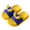 Slipper Kruleepo Cartoon Hertenhoorn Slippers Schoenen Voor Meisjes Jongens Kinderen Baby Kids Peuter Schuhe Leuke PVC Badkamer Antislip Sandalen