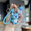 Keychain New 2023 Creative Strawberry Bear Car Key Pendant Exquisite Cartoon Nail Clippers Lovers ryggsäckhäng