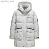 Parkas pour hommes -20 degrés de haute qualité hommes blanc canard doudoune Cargo chaud à capuche épais doudoune manteau pardessus thermique hiver Parka Q230831