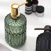 Flytande tvåldispenser nordisk stil tvålflaska tvål dispenser förtjockade glasflaskor schampo duschgel press flaska badrum dekoration tillbehör 230831