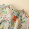 Damskie bluzki kobiety długie rękawowe koszule Przyjazd Autumn Spring Arts Style Vintage kwiatowy nadruk luźne damskie bawełniane lniane topy