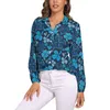 Blouses pour femmes St Patricks Day Blouse Shamrock imprimé esthétique graphique femmes Style de rue chemises automne à manches longues haut surdimensionné