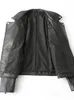 Женские куртки суннгтины женщины свободны от кожаной куртки Pu черная мягкая кожаная куртка улица Moto Biker кожа
