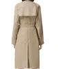 Trench da donna Designer Inizio primavera Nuovo prodotto Cintura monopetto Giacca a vento leggera stile inglese per donna SR87