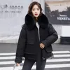 Kvinnors dikerockar Stylish Loose Women Casual Cotton Padded Fashion Winter Parkas Jackor Windbreak dragkedja Kort tjock topp T57